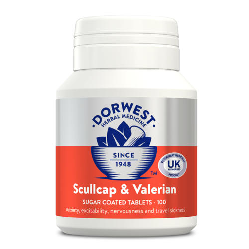 Dorwest Veterinary Scullcap & Valerian Tablets