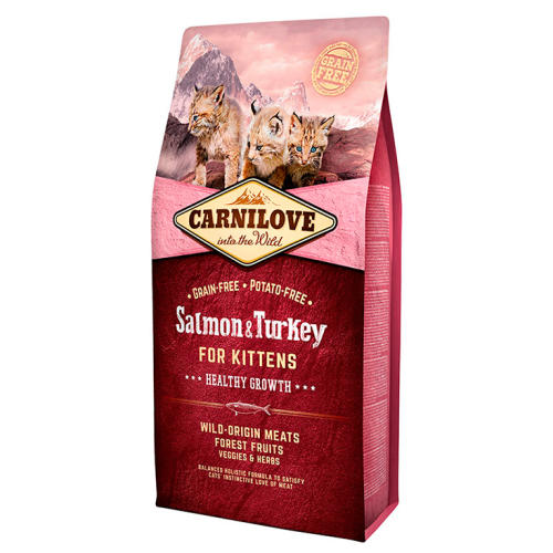 Carnilove Healthy Growth Salmon & Turkey Kitten Food