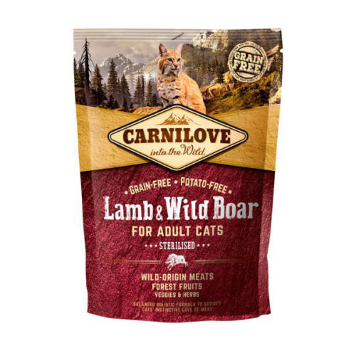 Carnilove Sterilised Lamb & Wild Boar Adult Cat Food
