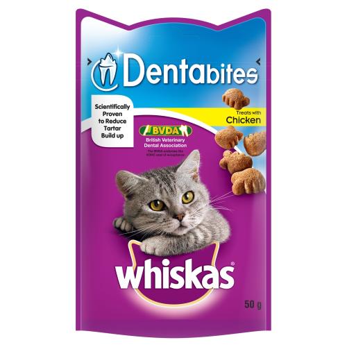 Whiskas Pouch Dentabites Chicken Adult Cat Treats