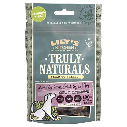 Lilys Kitchen Truly Naturals Venison Sausages Adult Dog Treats