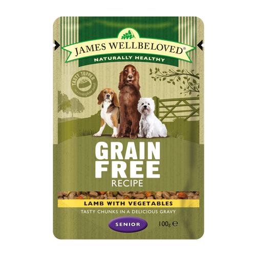 James Wellbeloved Lamb Senior Dog Grain Free Pouches