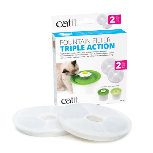 Catit Senses Triple Action Water Fountain Filters