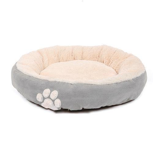 Happy Pet Hugs Round Dove Grey Dog Bed
