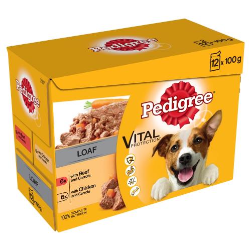 Pedigree Vital Mixed Selection in Loaf Wet Adult Dog Food