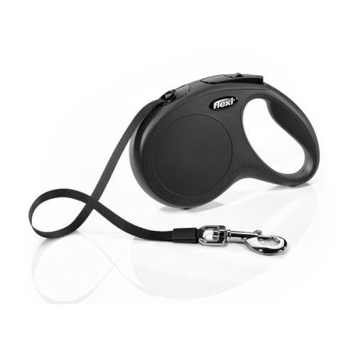 Flexi New Classic 5m Tape Dog Lead in Black