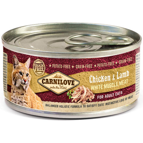 Carnilove Chicken & Lamb Wet Adult Cat Food