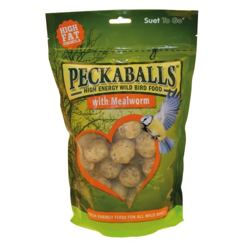 Suet to Go Mealworm Peckaballs Wild Bird Food