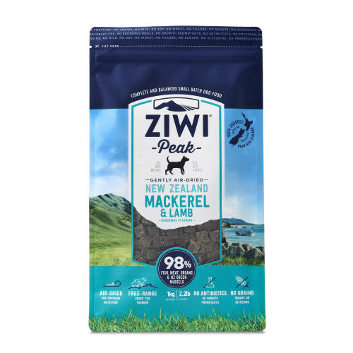 ZiwiPeak Air-Dried Mackerel & Lamb Dry Dog Food