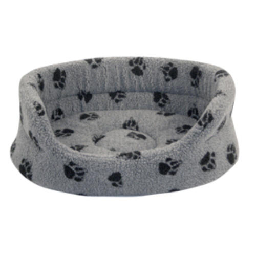 Danish Design Fleecy Grey Slumber Dog Bed
