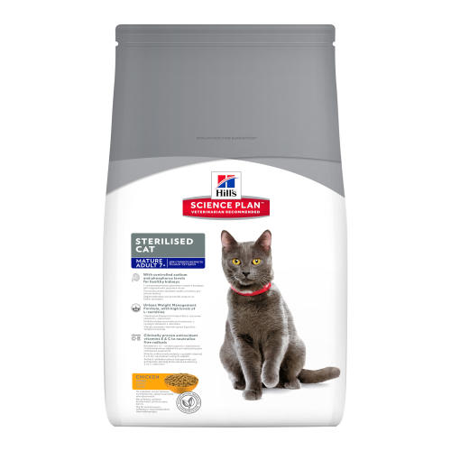 Hills Science Plan Mature Adult 7+ Sterilised Chicken Cat Food