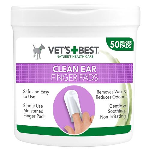 Vets Best Cleansing Ear Finger Pads for Dogs