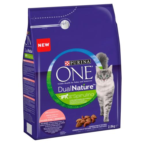Purina One Dual Nature Salmon Adult Cat Food