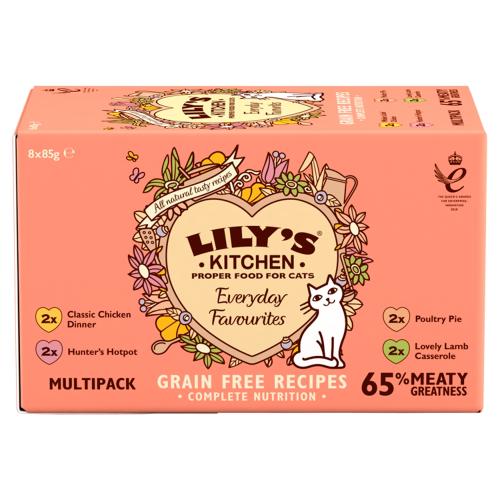 Lilys Kitchen Everyday Favourites Multipack Wet Cat Food