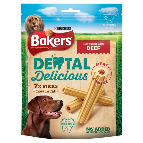 Bakers Dental Delicious Beef Dog Treats