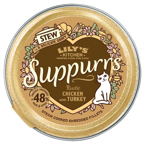 Lilys Kitchen Suppurrs Rustic Chicken with Turkey Stew Wet Cat Food