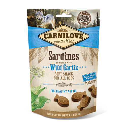 Carnilove Semi-moist Snack Sardines with Wild Garlic Dog Treat