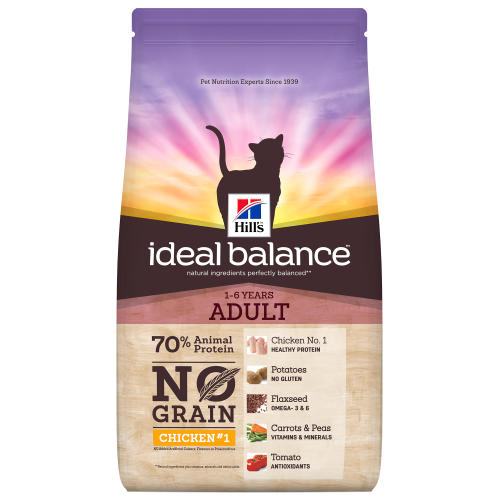 Hills Ideal Balance No Grain Chicken & Potato Adult Dry Cat Food