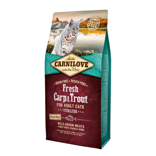 Carnilove Fresh Carp & Trout Dry Adult Cat Food