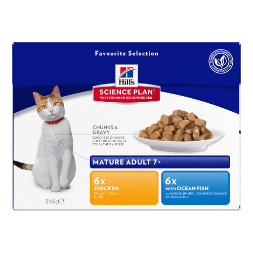 Hills Science Plan Mature 7+ Pouches Wet Cat Food