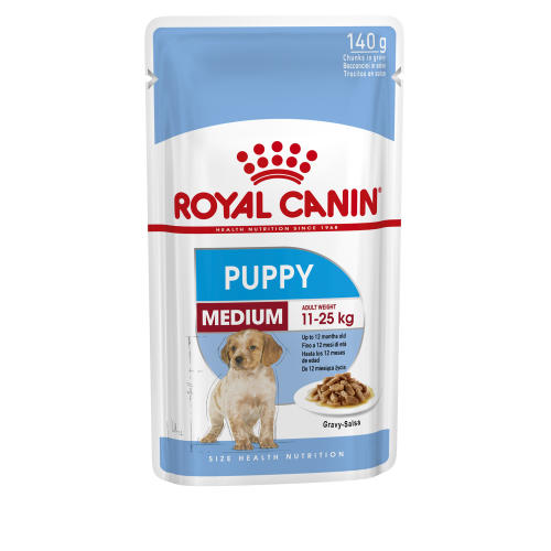 Royal Canin Medium Puppy Pouches in Gravy