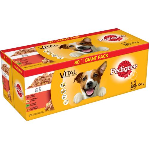 Pedigree Vital Mixed Selection in Jelly Wet Adult Dog Food