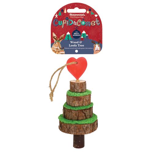 Rosewood Wood & Loofa Tree for Small Pets