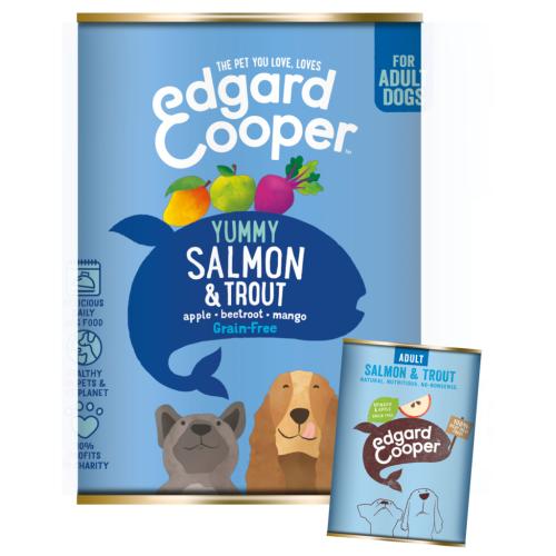 Edgard & Cooper Salmon & Trout Grain Free Wet Adult Dog Food