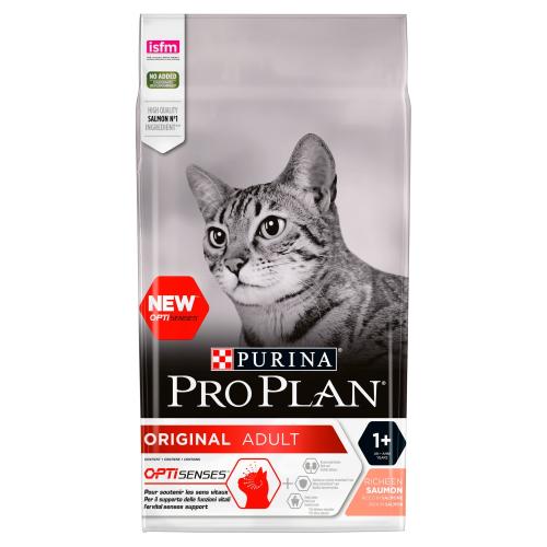 PRO PLAN OPTISENSES Original Salmon Dry Adult Cat Food