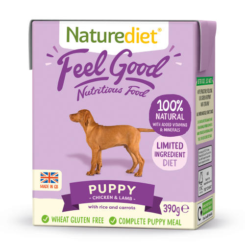 Naturediet Feel Good Chicken & Lamb Puppy Wet Dog Food Cartons