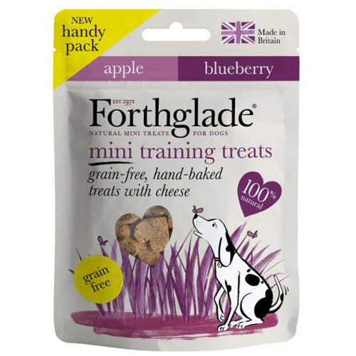 Forthglade Grain Free Hand Baked Cheese, Apple & Blueberry Mini Training Dog Treats