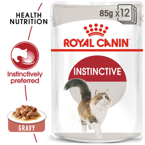 Royal Canin Instinctive Adult In Gravy Wet Cat Food Pouches