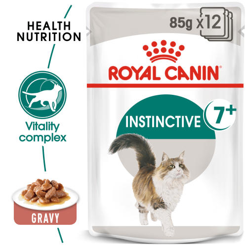 Royal Canin Instinctive Adult 7+ In Gravy Wet Cat Food Pouches