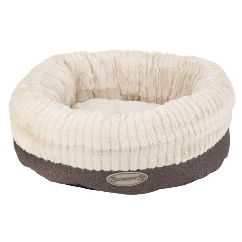 Scruffs Ellen Donut Dog Bed in Grey
