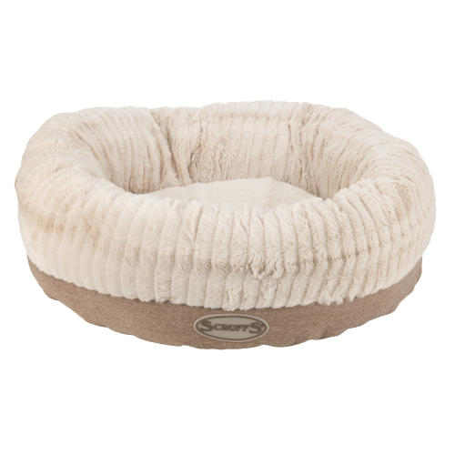 Scruffs Ellen Donut Dog Bed in Tan