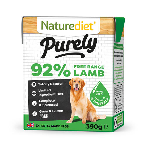 Naturediet Purely Free-range Lamb Wet Adult Dog Food Cartons