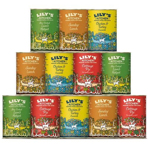 Lilys Kitchen Classic Dog Favourites Multipack Wet Adult Dog Food Tins