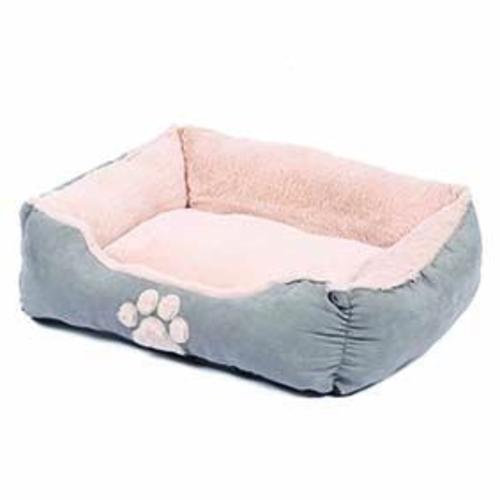 Happy Pet Hugs Square Dove Grey Dog Bed