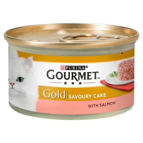 Gourmet Gold Savoury Cake Salmon Wet Adult Cat Food