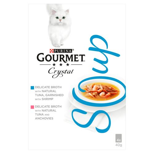 Gourmet Crystal Soup Fish Variety Multipack Adult Cat Food