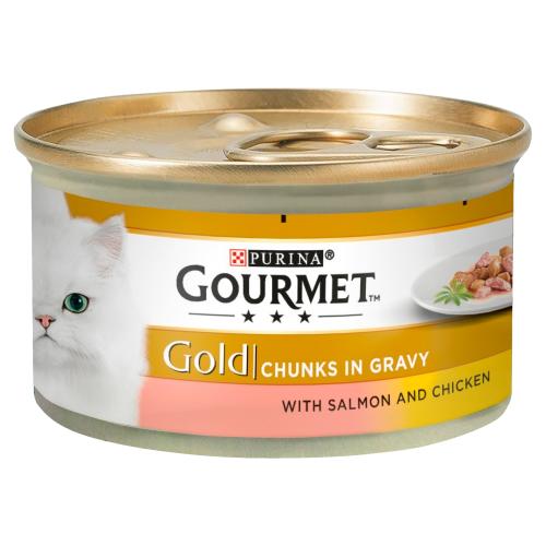 Gourmet Gold Salmon & Chicken in Gravy Cat Food