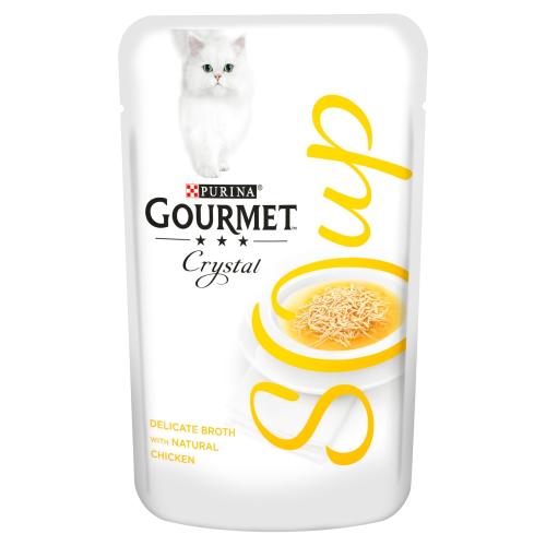 Gourmet Crystal Classic Soup Chicken Adult Cat Food