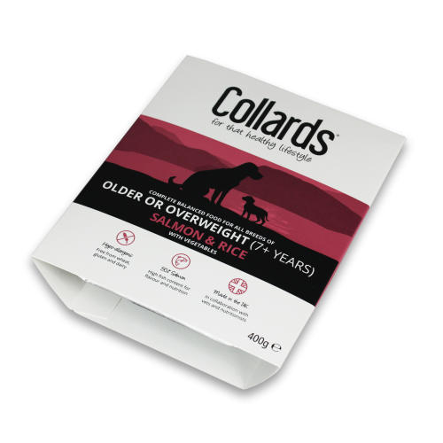 Collards Senior Lite Salmon Rice & Veg Wet Dog Food Trays