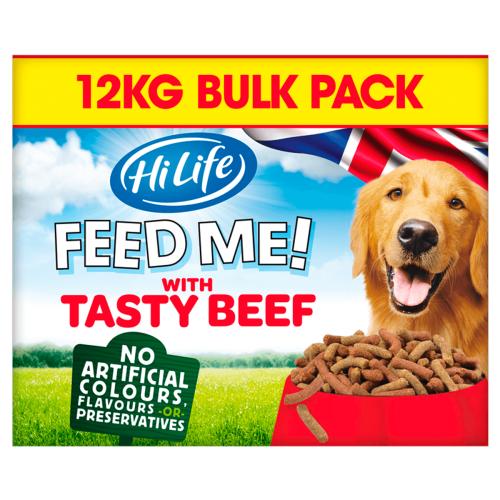 HiLife FEED ME! Beef Flavoured with Cheese & Vegetables Adult Dog Food