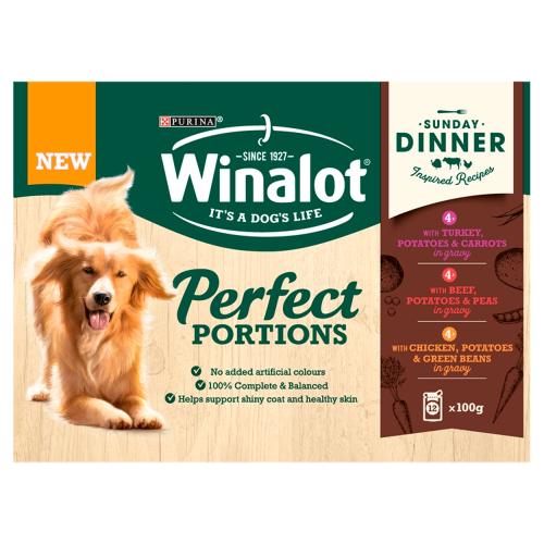Winalot Perfect Portions Sunday Dinner Adult Wet Dog Food