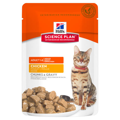 Hills Science Plan Adult Chicken Pouches Wet Cat Food