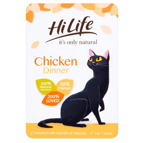 HiLife Its Only Natural Chicken Dinner in Jelly Adult Cat Food