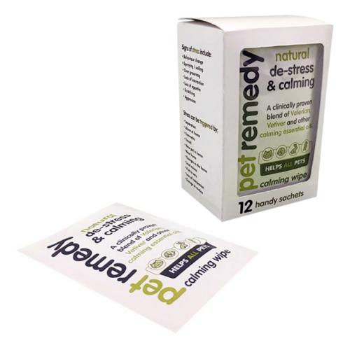 Pet Remedy Natural Calming Wipes for Cats & Dogs