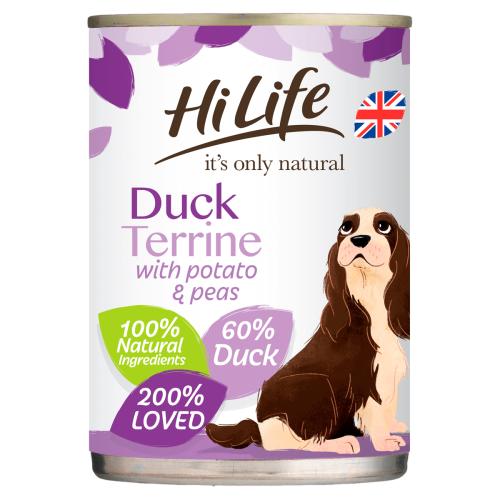 HiLife Its Only Natural Duck Terrine Wet Adult Dog Food