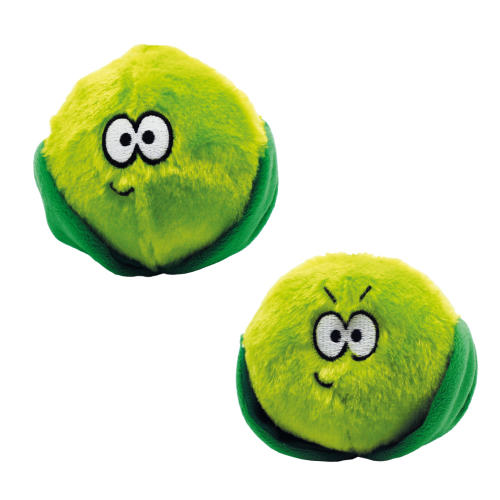 Happy Pet Bad Manner Brussel Sprouts Christmas Dog Toy
